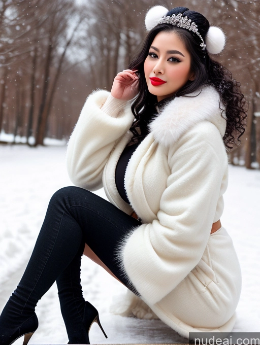 related ai porn images free for Sorority One Huge Boobs Lipstick Perfect Body Beautiful Big Hips Perfect Boobs 20s Sexy Face Black Hair Curly Hair Turkish Front View High Heels High Socks Geisha Pearl Jewelry Detailed Snow Fur Jeans