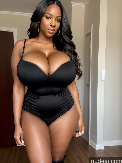 related ai porn images free for Woman One Huge Boobs Perfect Boobs Big Ass Thick Big Hips Perfect Body 30s Seductive Black Hair Long Hair African Cleavage Boots Front View Dress