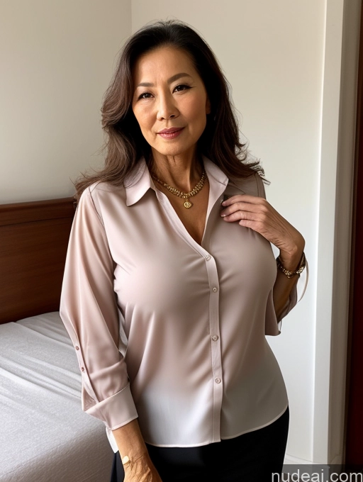 related ai porn images free for Milf 70s Chinese Bedroom Nude Blouse Tunic Shirt Casual Stylish Secretary Professor Detailed Perfect Boobs Perfect Body Pubic Hair Beautiful Seductive Sexy Face