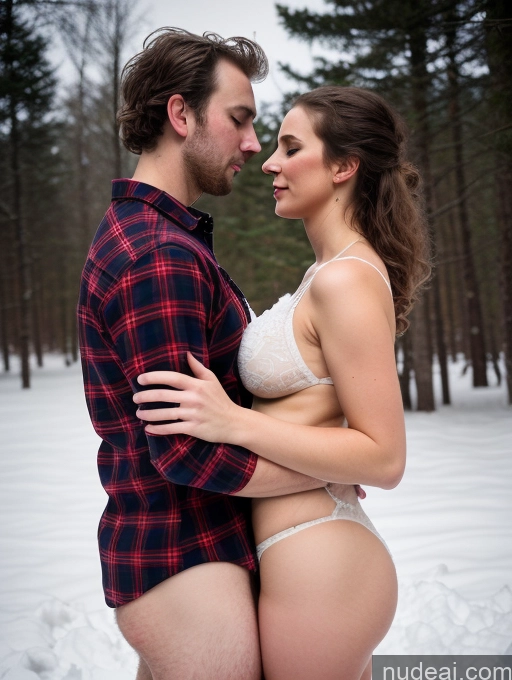 related ai porn images free for Woman + Man Two Busty Big Ass Chubby Big Hips 30s Brunette Messy Fairer Skin White Film Photo Snow Fellatio (Side View) Lumberjack Cleavage Dark Lighting Detailed