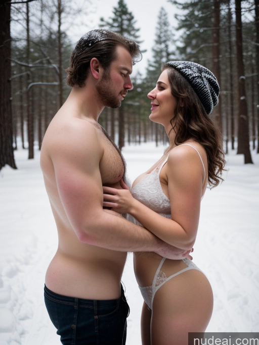 related ai porn images free for Woman + Man Two Busty Big Ass Chubby Big Hips 30s Brunette Messy Fairer Skin White Film Photo Snow Fellatio (Side View) Lumberjack Cleavage Dark Lighting Detailed