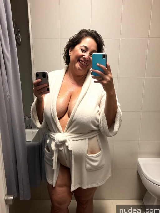 related ai porn images free for Milf Fat Short Pubic Hair Front View Laughing Orgasm 60s Spreading Legs Messy Mirror Selfie Shower Bathrobe