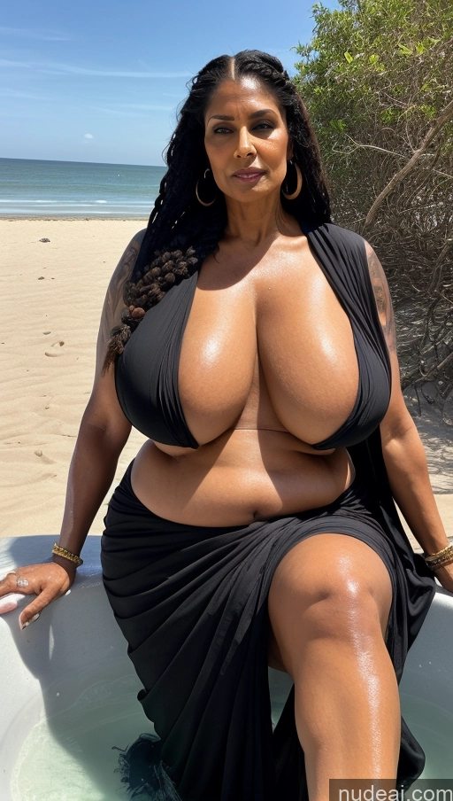 related ai porn images free for Milf Muscular Thick Chubby Oiled Body Busty Close-up View Beautiful Tattoos Dark Skin Huge Boobs Big Ass Tall Big Hips Braided Ginger Goth Bathing Sari Indian 60s Beach