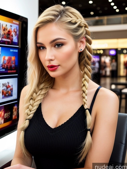 related ai porn images free for Woman One Perfect Boobs Lipstick Perfect Body Fairer Skin 20s Pouting Lips Blonde Braided 3d Mall Gaming Traditional Detailed Portuguese