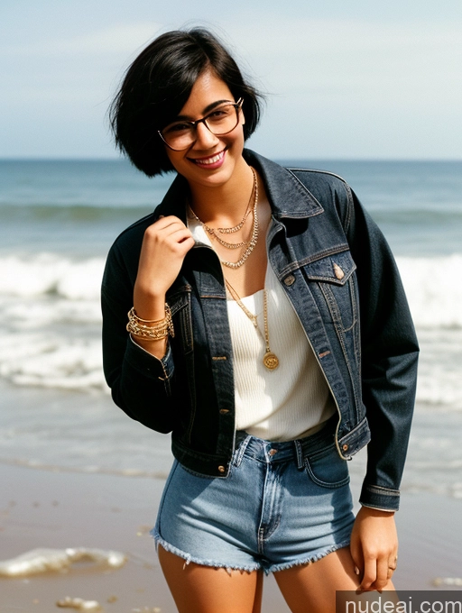 related ai porn images free for Jacket Jeans Jewelry Boots Short Hair Beautiful Glasses Indian Beach 18 Happy Black Hair Film Photo