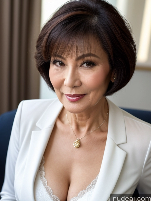 related ai porn images free for Milf Perfect Boobs Perfect Body Beautiful 70s Short Hair Chinese Stylish Secretary Professor Cleavage Detailed Suit Close-up View