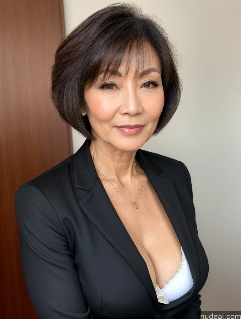 related ai porn images free for Milf Perfect Boobs Perfect Body Beautiful 70s Short Hair Chinese Stylish Secretary Professor Cleavage Detailed Suit Close-up View