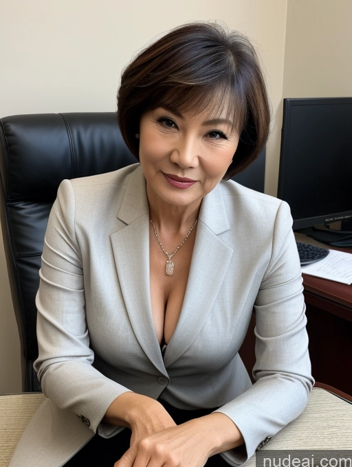 related ai porn images free for Milf Perfect Boobs Perfect Body Beautiful 70s Short Hair Chinese Stylish Secretary Professor Cleavage Detailed Suit Close-up View