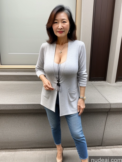 related ai porn images free for Milf Two 60s Chinese Casual Stylish Cleavage Detailed