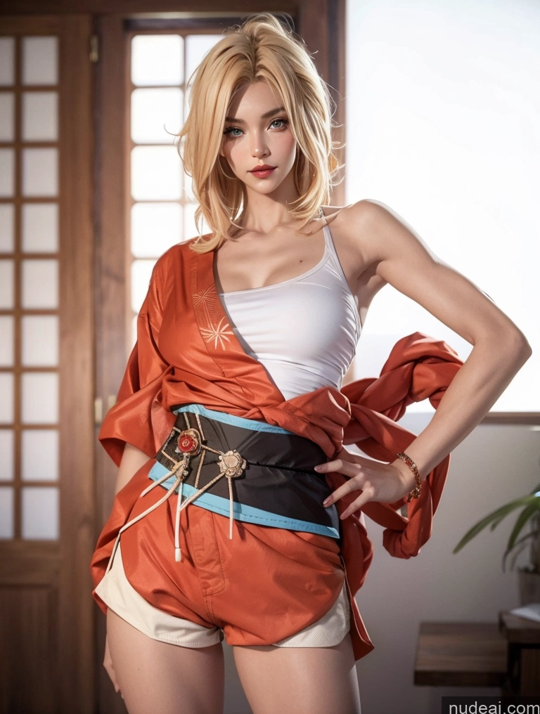 related ai porn images free for Woman Abs Muscular Short Shorts Yoimiya: Genshin Impact Cosplayers Blonde Kimono Tall Beautiful Big Hips