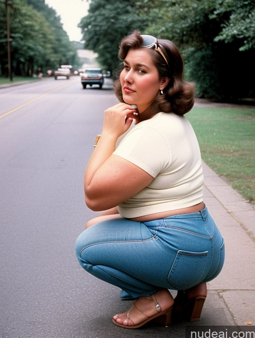 related ai porn images free for Big Ass Thick Big Hips White Milf Chubby Vintage Squatting Casual 70s