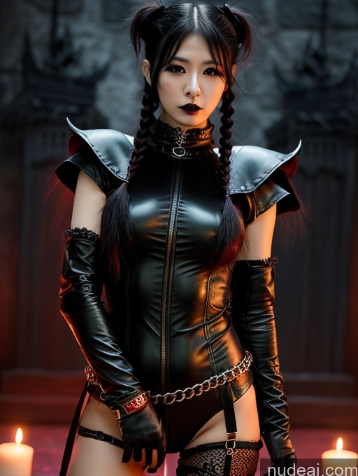 related ai porn images free for Pubic Hair Short Seductive Serious Pigtails Korean Goth Fantasy Armor