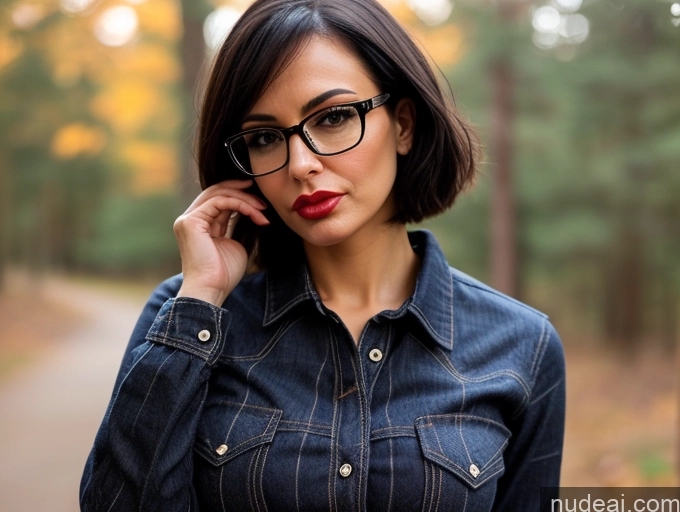 related ai porn images free for Woman Small Tits One Glasses Small Ass 40s Black Hair Bobcut Italian Front View Lumberjack Jeans Pouting Lips