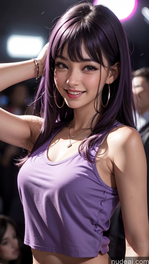 related ai porn images free for 18 Happy Club Egyptian Purple Hair Bangs Tank Top