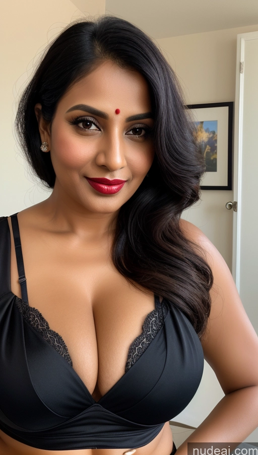 related ai porn images free for Woman One Detailed Lipstick 40s Sari Cleavage Busty Black Hair Beautiful Perfect Boobs Bra Close-up View Indian