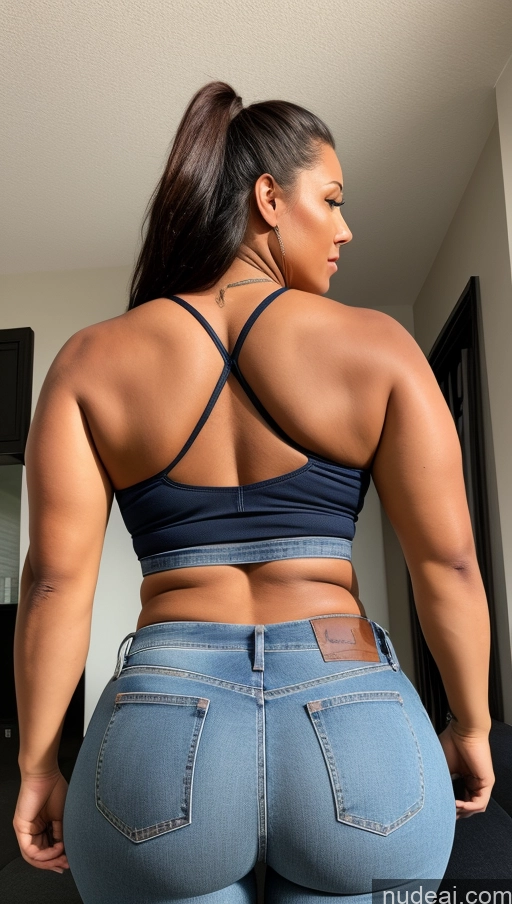 ai nude image of araffe butt lifter in jeans showing off her butt pics of Athlete Big Ass Big Hips Jeans