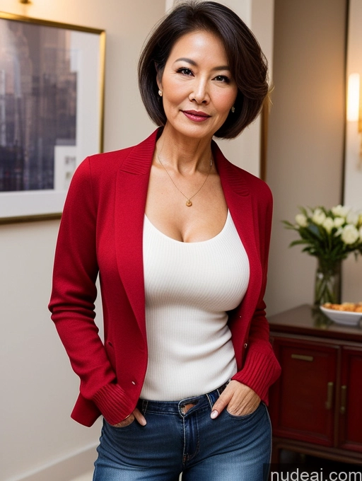 related ai porn images free for Milf Perfect Boobs Perfect Body Beautiful 70s Seductive Sexy Face Pixie Chinese Stylish Secretary Professor Jacket Jeans Blouse Sweater Cleavage Detailed Party