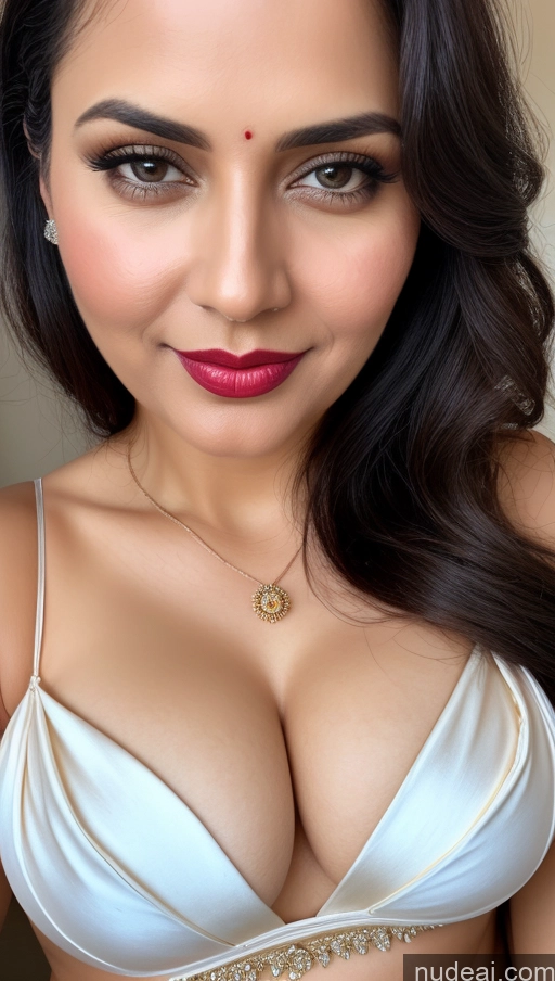 related ai porn images free for Woman One Lipstick 40s Sari Cleavage Busty Black Hair Beautiful Perfect Boobs Close-up View Detailed Simple Indian Fairer Skin