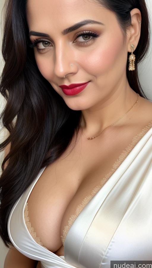 related ai porn images free for Woman One Lipstick 40s Sari Cleavage Busty Black Hair Beautiful Perfect Boobs Close-up View Detailed Simple Indian Fairer Skin Slicked