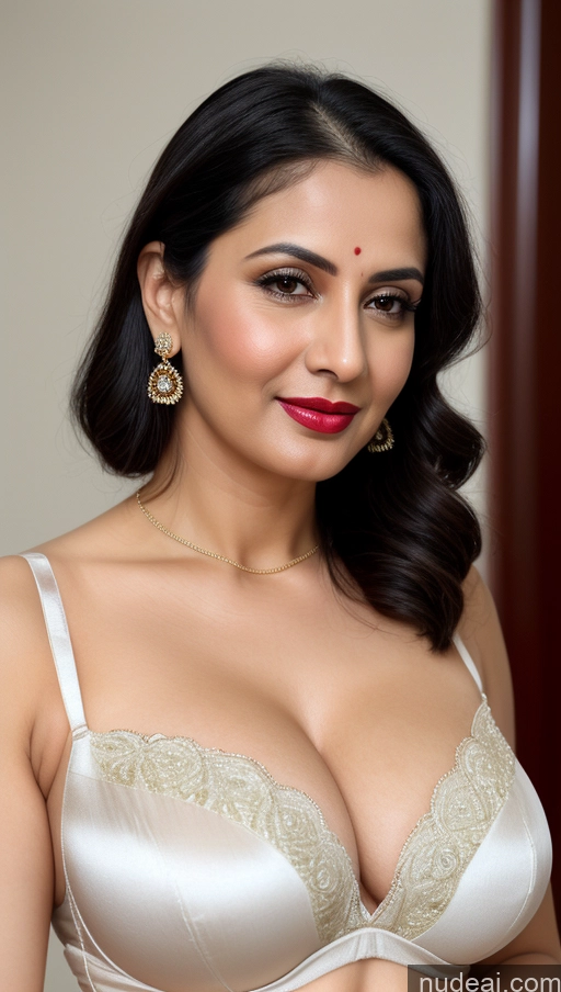 related ai porn images free for Woman One Lipstick 40s Sari Cleavage Busty Black Hair Beautiful Perfect Boobs Close-up View Detailed Simple Indian Fairer Skin Slicked Bra