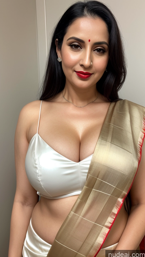 related ai porn images free for Woman One Lipstick 40s Sari Cleavage Busty Black Hair Beautiful Perfect Boobs Close-up View Fairer Skin Slicked Thick