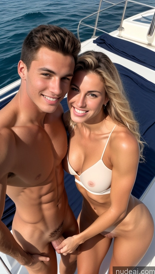 related ai porn images free for Woman + Man Muscular Abs Skinny Beautiful Perfect Body 18 Happy Yacht Tanned Skin Blowjob Czech Front View