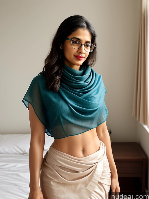 related ai porn images free for Woman Beautiful Glasses Abs Big Ass Lipstick Perfect Body Short Fairer Skin 20s Messy Front View One Small Tits Sari Indian