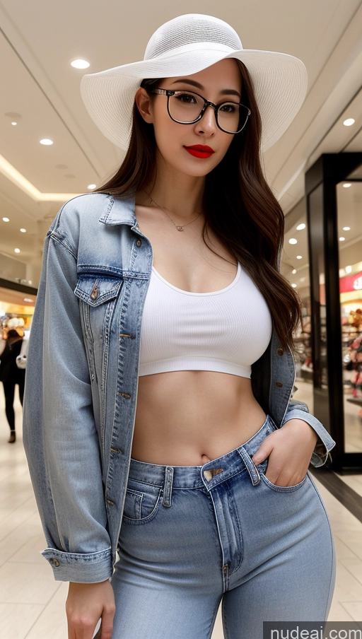 related ai porn images free for Woman One Small Tits Beautiful Glasses Lipstick Big Ass Abs Short Perfect Body Fairer Skin 20s Messy Korean Front View Hat Jacket Jeans Tank Top Mall Transparent