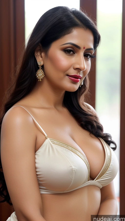 related ai porn images free for Woman One Beautiful Lipstick Black Hair Close-up View Detailed 40s Sari Cleavage Simple Busty Perfect Boobs Fairer Skin Indian Slicked