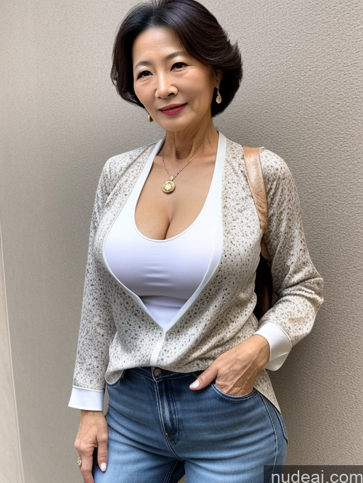 related ai porn images free for Milf Two 60s Chinese Casual Stylish Cleavage Detailed