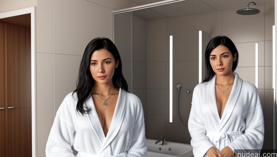 related ai porn images free for Woman Short Black Hair 3d Bathroom Detailed Bathrobe Front View One 18 Jewelry Portuguese