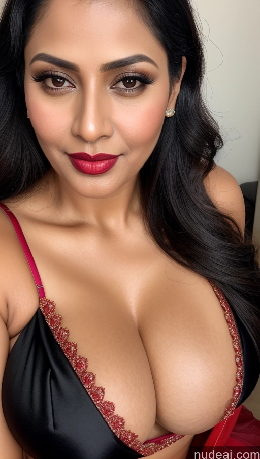 related ai porn images free for Woman One Black Hair Close-up View Detailed Sari Cleavage Simple Perfect Boobs Lipstick Slicked Beautiful Busty 40s Malaysian