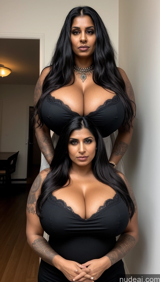 related ai porn images free for Milf Huge Boobs Beautiful Tattoos Muscular Big Ass Thick Fat Tall Long Hair Dark Skin Serious Indian Dark Fantasy Blouse Goth Sari Cleavage Detailed Sexy Face 50s Front View T-pose Hell White Hair