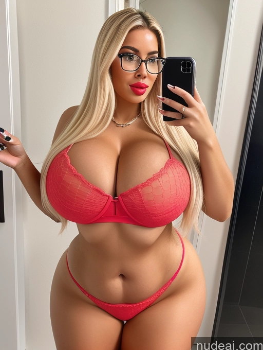 related ai porn images free for Bimbo Busty Huge Boobs Beautiful Glasses Lipstick Big Ass Thick Chubby Fat Big Hips Short Sexy Face Blonde Straight Latina Mirror Selfie Bathroom Bikini