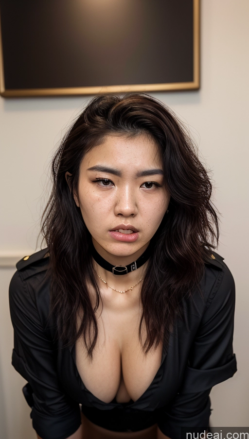 ai nude image of there is a woman with a choke on her neck posing for a picture pics of Perfect Boobs Beautiful Perfect Body 18 Messy Chinese Skin Detail (beta) Choker Police Angry Biting Lip Big Ass Boots