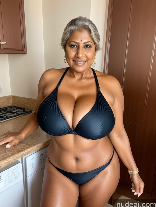 related ai porn images free for Milf One Busty Huge Boobs Thick Tanned Skin 60s Indian Front View Maid Microkini Thong