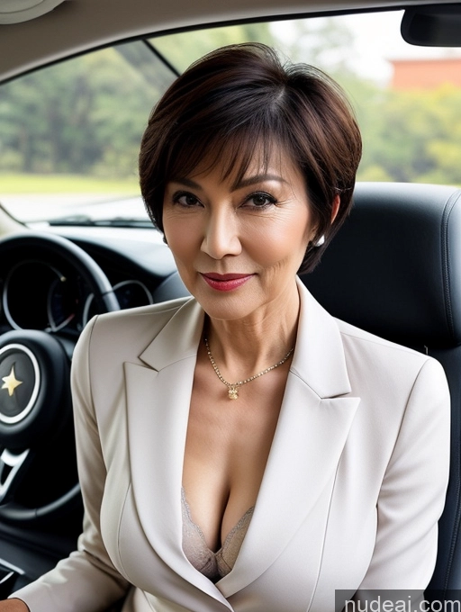 related ai porn images free for Milf Perfect Boobs Beautiful Perfect Body Short Hair 70s Chinese Car Bra Jacket Professor Stylish Suit Cleavage Detailed Sexy Face