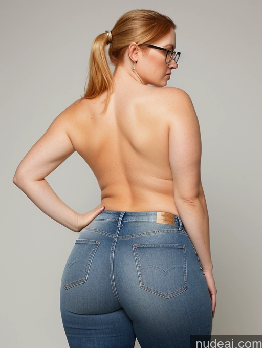 related ai porn images free for Woman One Small Tits Big Ass Chubby Glasses Short Fairer Skin 40s Serious Blonde Ponytail Irish Jeans Spreading Legs Back View