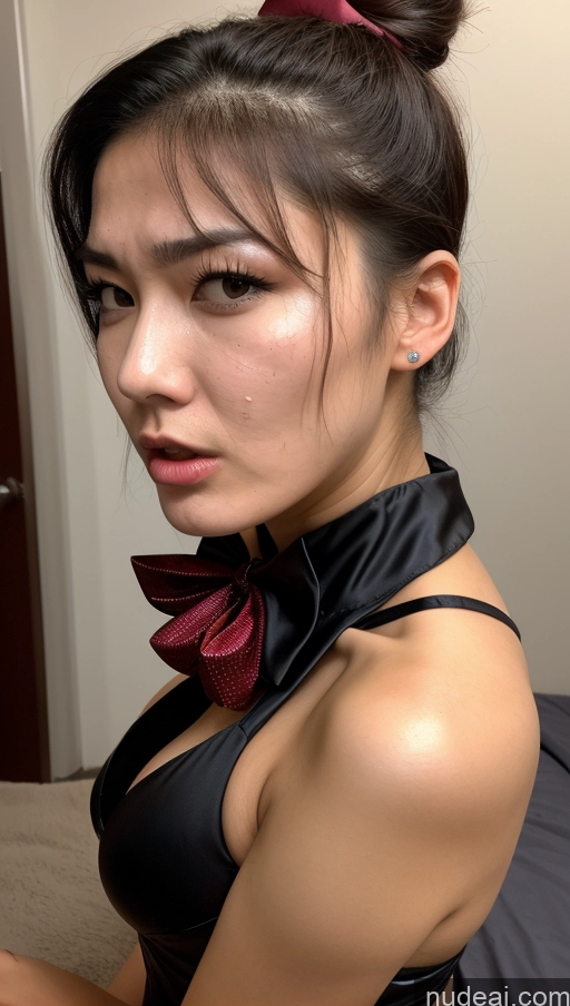 ai nude image of there is a woman in a black dress with a red bow tie pics of Perfect Boobs Beautiful Perfect Body 18 Angry Messy Chinese Skin Detail (beta) Boots Dominatrix Cumshot Bow Tie Cosplay Big Hips