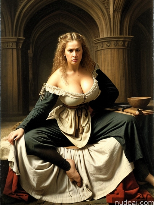 related ai porn images free for One Serious Angry Blonde Curly Hair Dutch Medieval Traditional Tribal 40s Woman Huge Boobs