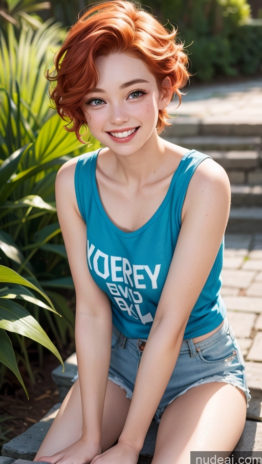 related ai porn images free for 18 Happy Ginger Tank Top Pixie