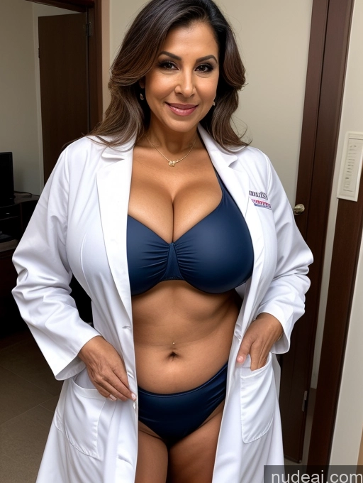 related ai porn images free for Milf One Busty Huge Boobs Tanned Skin Thick Indian Front View Microkini Thong 70s Vampire Doctor Lab Coat