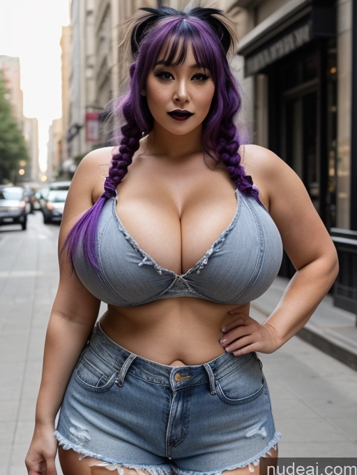 related ai porn images free for Milf One Busty Huge Boobs Big Ass Thick Big Hips 20s Sexy Face Purple Hair Pigtails Asian Street Front View Goth Daisy Dukes Cleavage Bright Lighting