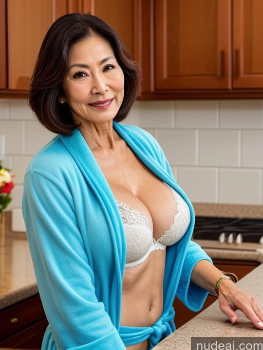 related ai porn images free for Milf Two Perfect Boobs Beautiful Perfect Body Bobcut Kitchen Bra Professor Stylish Cleavage Detailed Sexy Face 70s Japanese Bathrobe