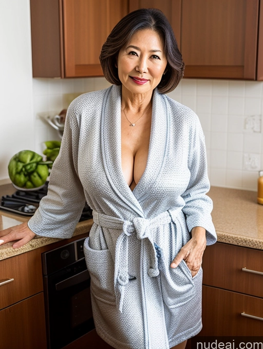 related ai porn images free for Milf Two Perfect Boobs Beautiful Perfect Body Bobcut Kitchen Bra Professor Stylish Cleavage Detailed Sexy Face 70s Japanese Bathrobe