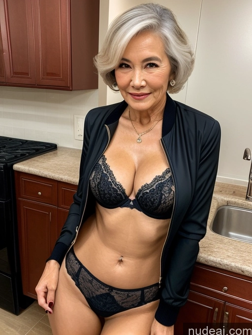 related ai porn images free for Milf Two Perfect Boobs Beautiful Perfect Body 80s Bobcut Chinese Kitchen Bra Jacket Professor Stylish Suit Cleavage Detailed Sexy Face