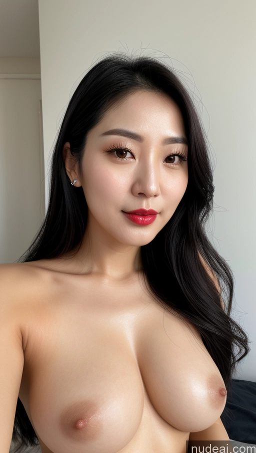 related ai porn images free for Woman One Small Tits Beautiful Lipstick Black Hair Slicked Korean Close-up View Detailed Simple 30s