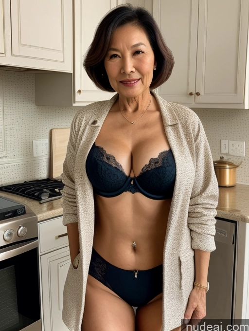 related ai porn images free for Milf Two Perfect Boobs Beautiful Perfect Body Bobcut Kitchen Bra Jacket Professor Stylish Suit Cleavage Detailed Sexy Face 80s Chinese