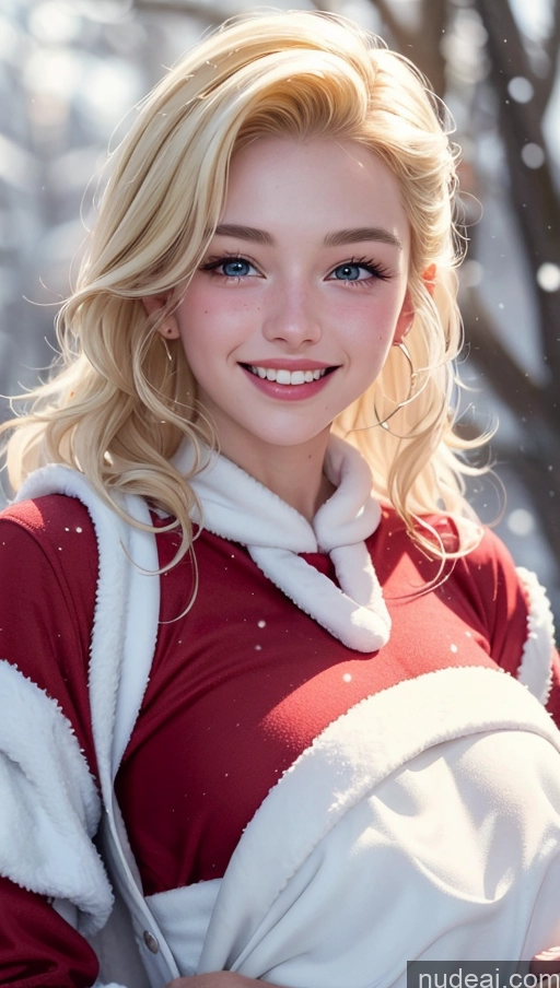 related ai porn images free for 18 Happy Slicked Santa Blonde Snow