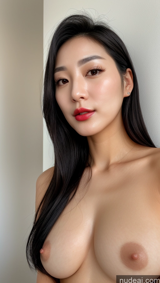 related ai porn images free for Woman One Beautiful Lipstick Black Hair Close-up View Detailed Simple Korean Small Tits 30s